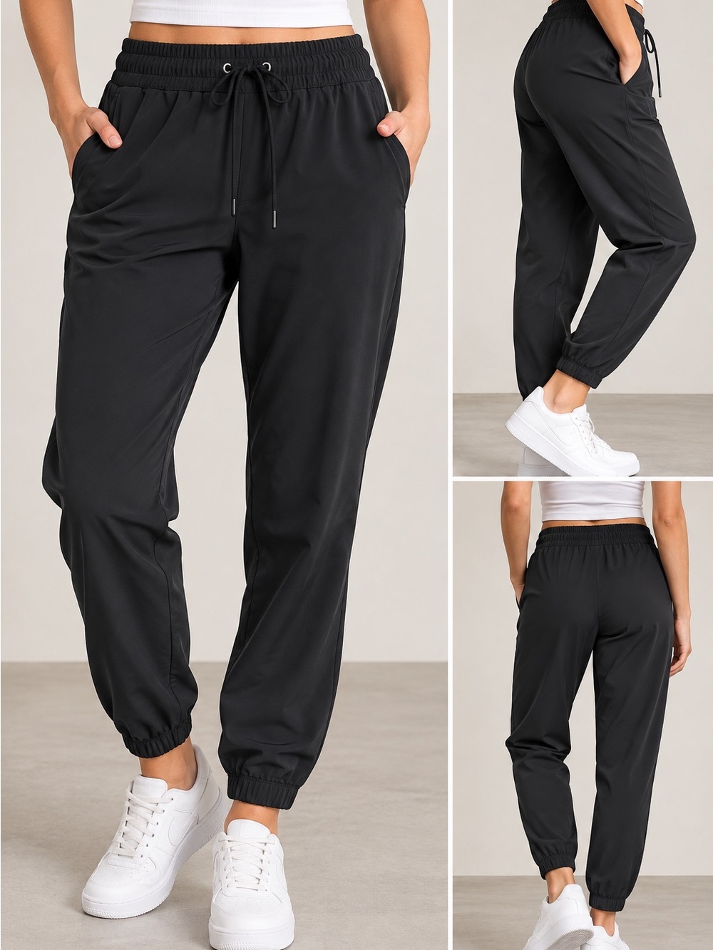 Mondetta Performance + Luxury Black Stretch Jogger Pants S